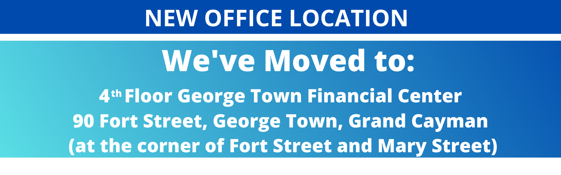 New Office Location Notice